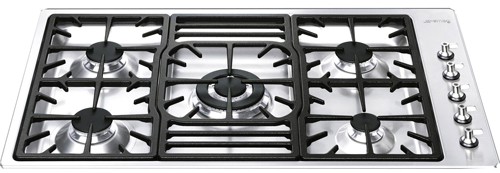 Larger image of Smeg Gas Hobs Classic 5 Burner Gas Hob. 90cm (Stainless Steel).