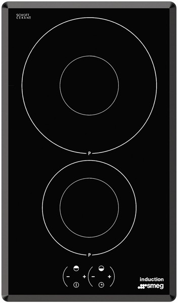 Larger image of Smeg Induction Hobs 2 Ring Induction Hob With Angled Edge. 30cm.