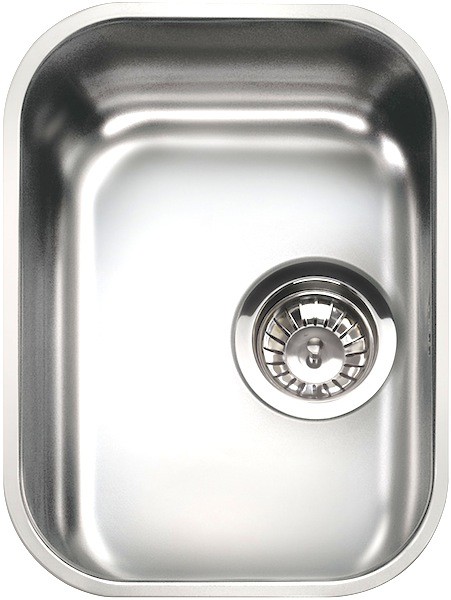 Larger image of Smeg Sinks 1.0 Bowl Oval Stainless Steel Undermount Kitchen Sink. 300mm.
