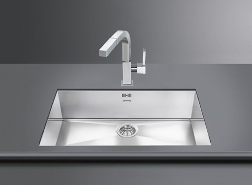 Larger image of Smeg Sinks Quadra Undermount Kitchen Sink 720x400mm (S Steel).