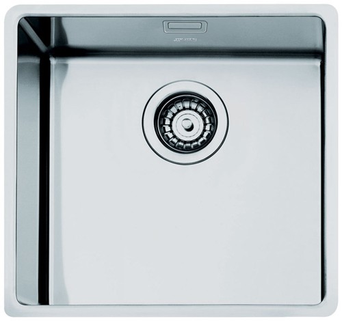 Larger image of Smeg Sinks Mira Single Bowl Undermount Kitchen Sink 500x400mm (S Steel).