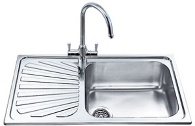 Larger image of Smeg Sinks 1.0 Large Bowl Stainless Steel Kitchen Sink, Left Hand Drainer.