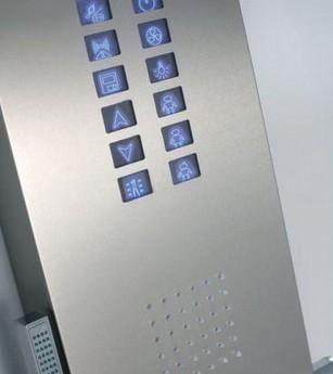 Example image of Hydra Square Shower Enclosure, Shower Panel & Sliding Door. 1000x1000.