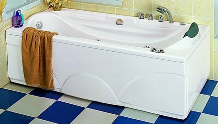 Larger image of Hydra Pro Deluxe Whirlpool Bath.  Left Handed. 1700x800mm.