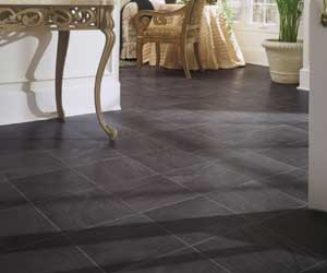Example image of Natural Stone 2m Honed Rio Black Slate 300x300x10mm
