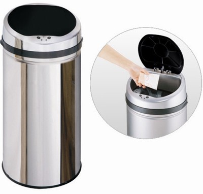 Larger image of Auto Sensor Bin 42 Litre Stainless Steel Waste Bin.