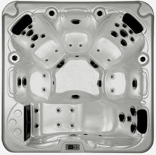 Example image of Hot Tub Gypsum Hydro Hot Tub (Black Cabinet & Grey Cover).