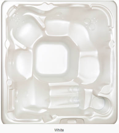 Example image of Hot Tub White Mercury Hot Tub (Black Cabinet & Gray Cover).