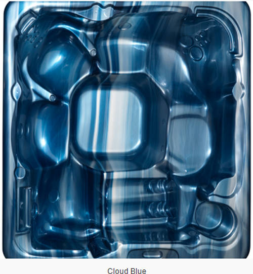 Example image of Hot Tub Blue Mercury Hot Tub (Black Cabinet & Gray Cover).