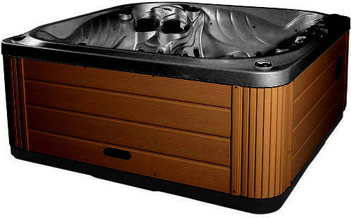 Larger image of Hot Tub Midnight Neptune Hot Tub (Chocolate Cabinet & Brown Cover).