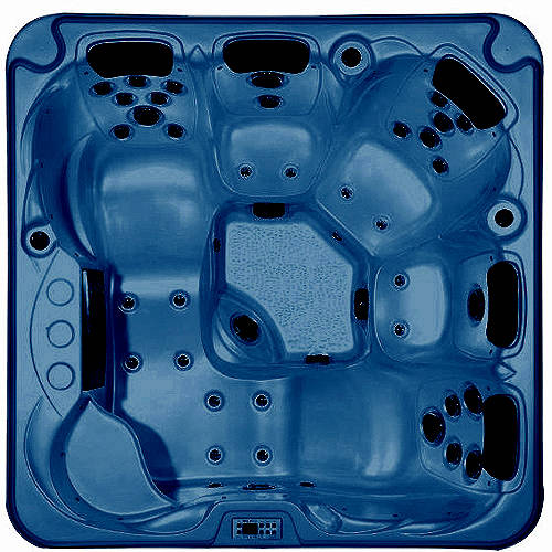 Example image of Hot Tub Blue Ocean Hot Tub (Black Cabinet & Grey Cover).