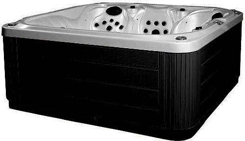 Larger image of Hot Tub Gypsum Venus Hot Tub (Black Cabinet & Yellow Cover).