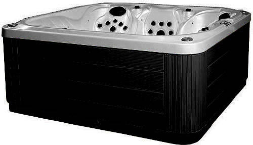 Larger image of Hot Tub Gypsum Venus Hot Tub (Black Cabinet & Brown Cover).