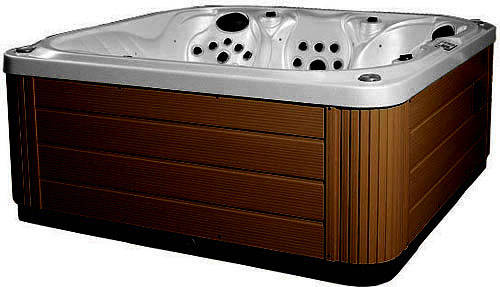 Larger image of Hot Tub Gypsum Venus Hot Tub (Chocolate Cabinet & Brown Cover).