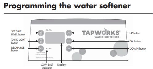 Technical image of Tapworks Large Water Softener (1 - 9 people).