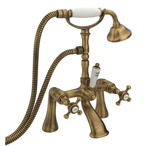 Larger image of Tre Mercati Allora Bath Shower Mixer Tap & Kit (Bronze).