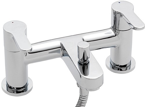 Larger image of Tre Mercati Lollipop Bath Shower Mixer Tap With Shower Kit (Chrome).