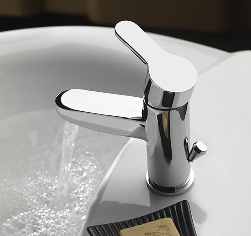 Example image of Tre Mercati Lollipop Mono Basin Mixer Tap With Pop Up Waste (Chrome).