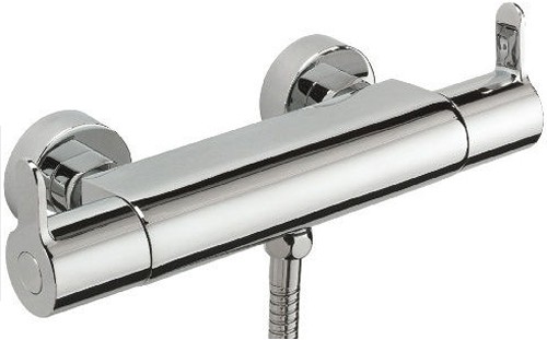 Example image of Tre Mercati Lollipop Thermostatic Bar Shower Valve With Slide Rail Kit.