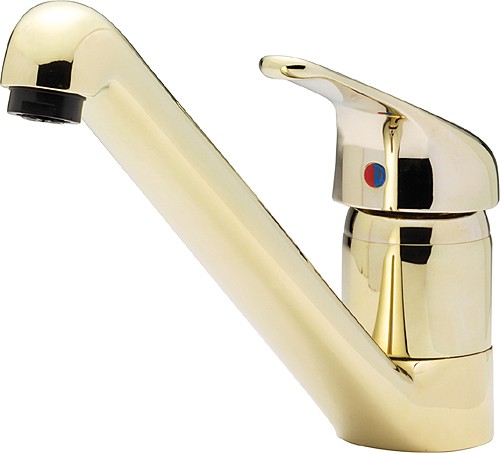 Larger image of Tre Mercati Kitchen Modena Dual Flow Kitchen Tap (Gold).