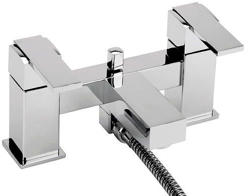 Larger image of Tre Mercati Turn Me On Bath Shower Mixer Tap With Shower Kit (Chrome).