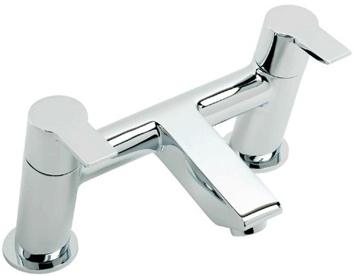 Larger image of Tre Mercati Angle Bath Filler Tap (Chrome).