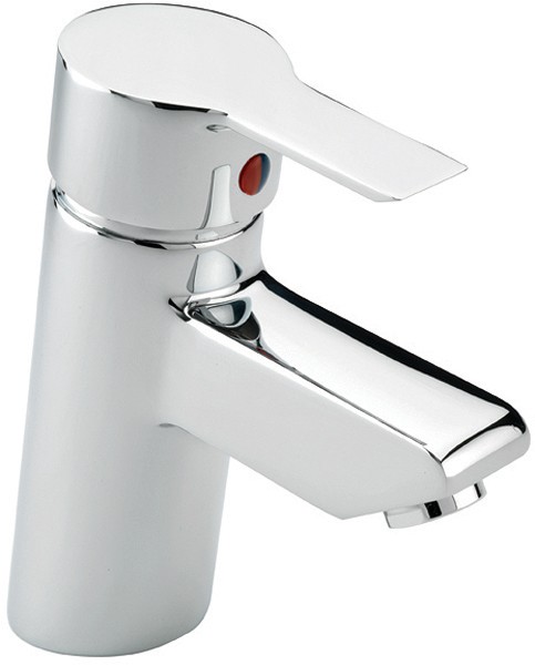 Larger image of Tre Mercati Angle Mono Basin Mixer Tap With Click Clack Waste (Chrome).