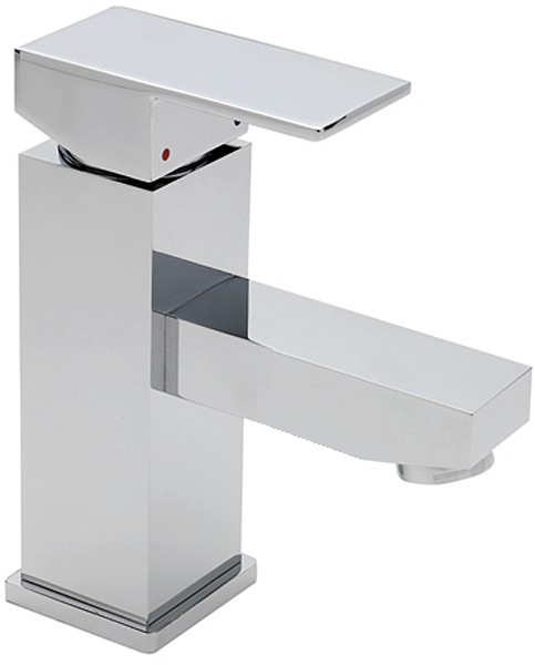 Larger image of Tre Mercati Edge Mini Basin Mixer Tap With Pop Up Waste (Short Spout).
