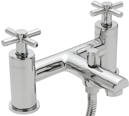 Larger image of Tre Mercati Erin Bath Shower Mixer Tap With Shower Kit (Chrome).