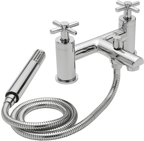 Example image of Tre Mercati Erin Bath Shower Mixer Tap With Shower Kit (Chrome).