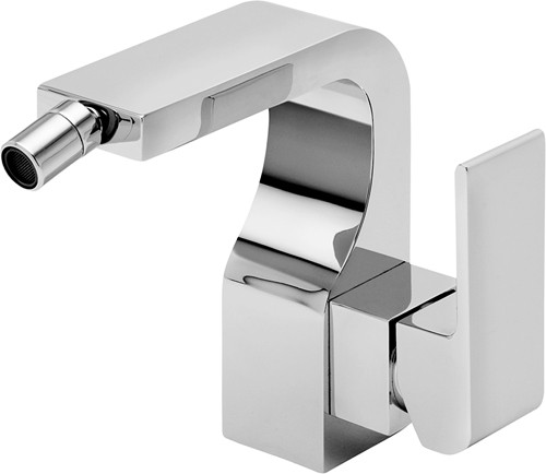 Larger image of Tre Mercati Rubik Mono Bidet Mixer Tap With Pop Up Waste (Chrome).