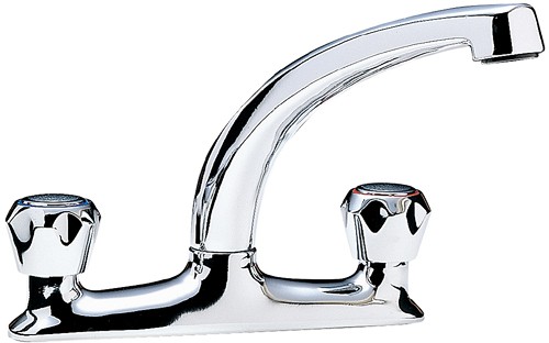 Larger image of Tre Mercati Kitchen Economy Dual Flow Kitchen Tap With Italy Heads.