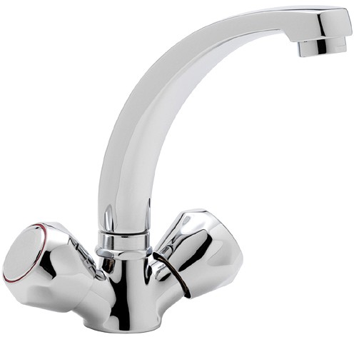 Example image of Tre Mercati Kitchen Capri Mixer Kitchen Tap With Italy Heads (Chrome).