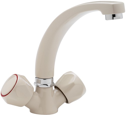 Larger image of Tre Mercati Kitchen Capri Mixer Kitchen Tap (Beige).