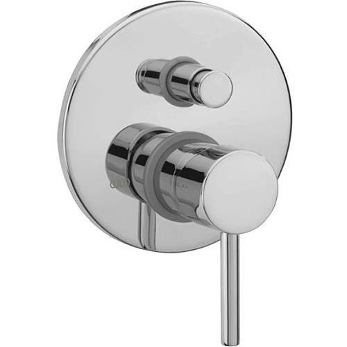 Larger image of Tre Mercati Milan Concealed Shower Valve With Diverter (Chrome).