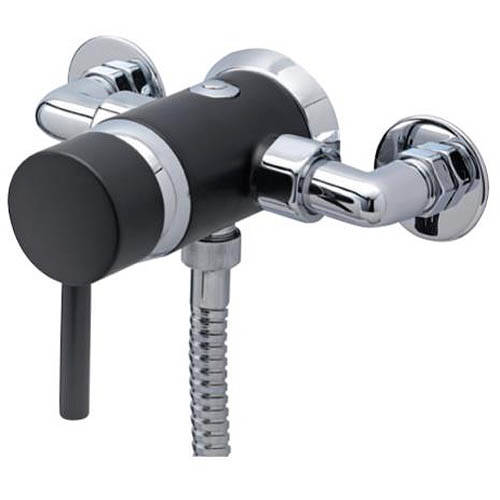 Example image of Tre Mercati Milan Concealed Manual Shower Valve (Matt Black).