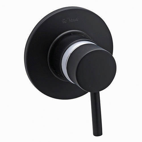 Example image of Tre Mercati Milan Exposed Manual Shower Valve (Matt Black).