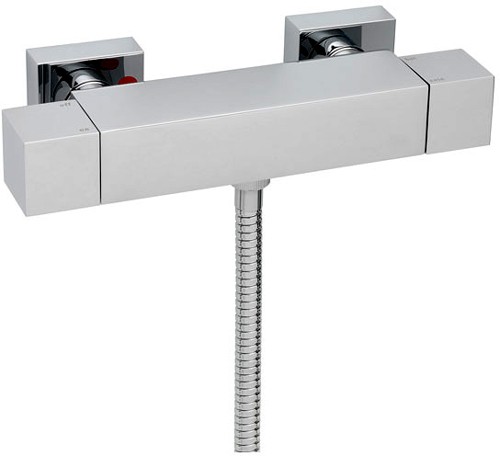 Example image of Tre Mercati Geysir Thermostatic Bar Shower Valve With Slide Rail Kit.