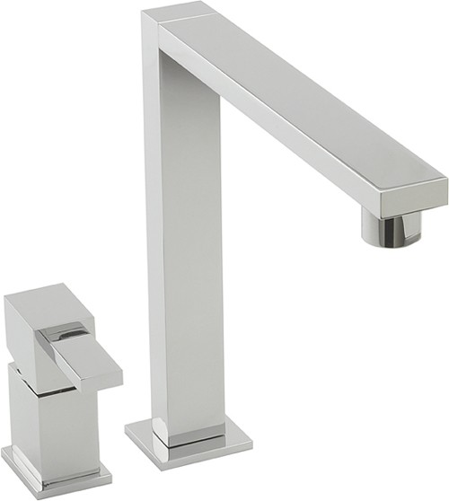 Example image of Tre Mercati Kitchen Edge 2 Hole Kitchen Tap (Chrome).