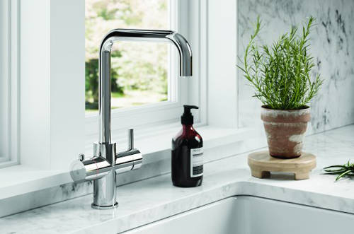 Example image of Tre Mercati Boiling Taps 3-In-1 Boiling, Hot & Cold Water Tap (Chrome).