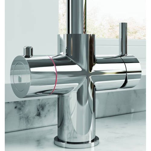 Example image of Tre Mercati Boiling Taps 3-In-1 Boiling, Hot & Cold Water Tap (Chrome).
