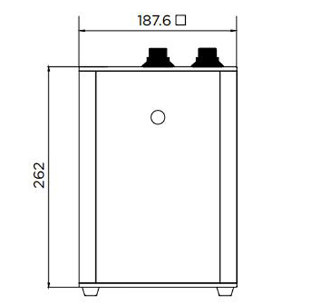 Technical image of Tre Mercati Boiling Taps 3-In-1 Boiling, Hot & Cold Water Tap (Chrome).