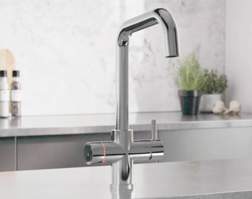Example image of Tre Mercati Boiling Taps 4-In-1 Boiling, Drinking, Hot & Cold Water Tap (Chrome).