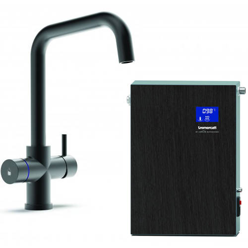 Larger image of Tre Mercati Boiling Taps 4-In-1 Boiling, Drinking, Hot & Cold Water Tap (M Black).