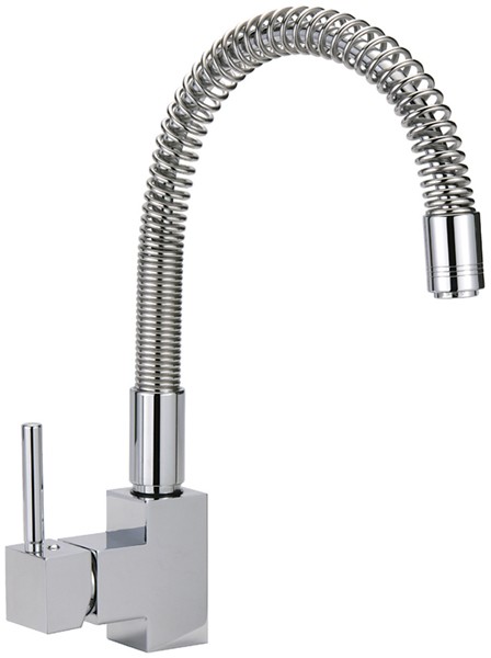 Example image of Tre Mercati Kitchen Cafe Kitchen Tap With Rigid Spout (Chrome).