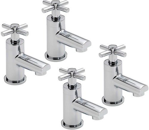 Larger image of Tre Mercati Erin Bath & Basin Taps Set (Chrome).