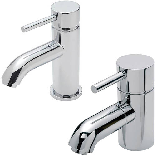 Larger image of Tre Mercati Milan Mono Basin & Mono Bath Filler Tap Pack (Chrome).