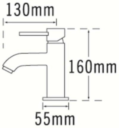 Technical image of Tre Mercati Milan Mono Basin & Mono Bath Filler Tap Pack (Chrome).