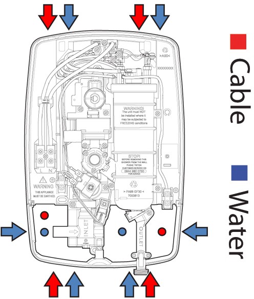 Example image of Triton Showers T80Z Fast Fit Electric Shower, 8.5kW (White & Chrome).