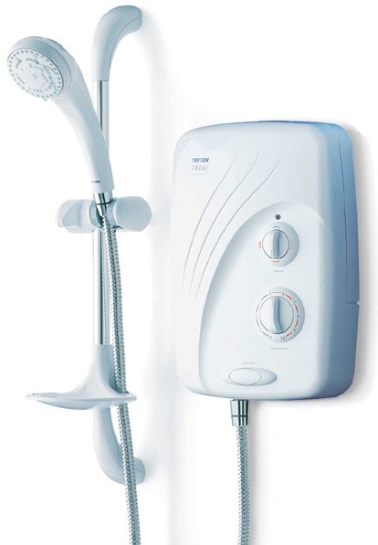 Larger image of Triton Electric Showers Pumped T80si 8.5kW In White And Chrome.
